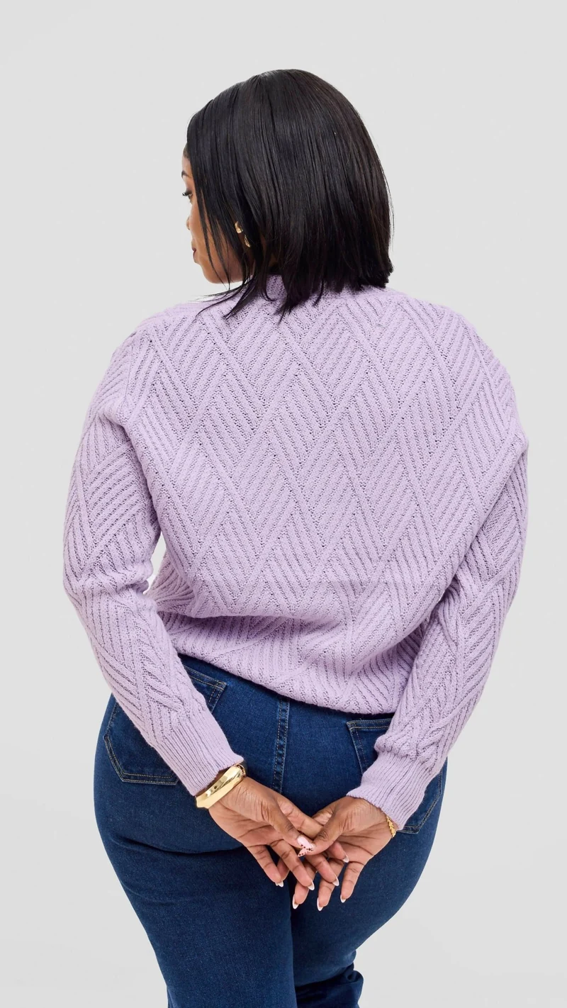 The Fashion Frenzy Button Cardigan Sweater - Lilac