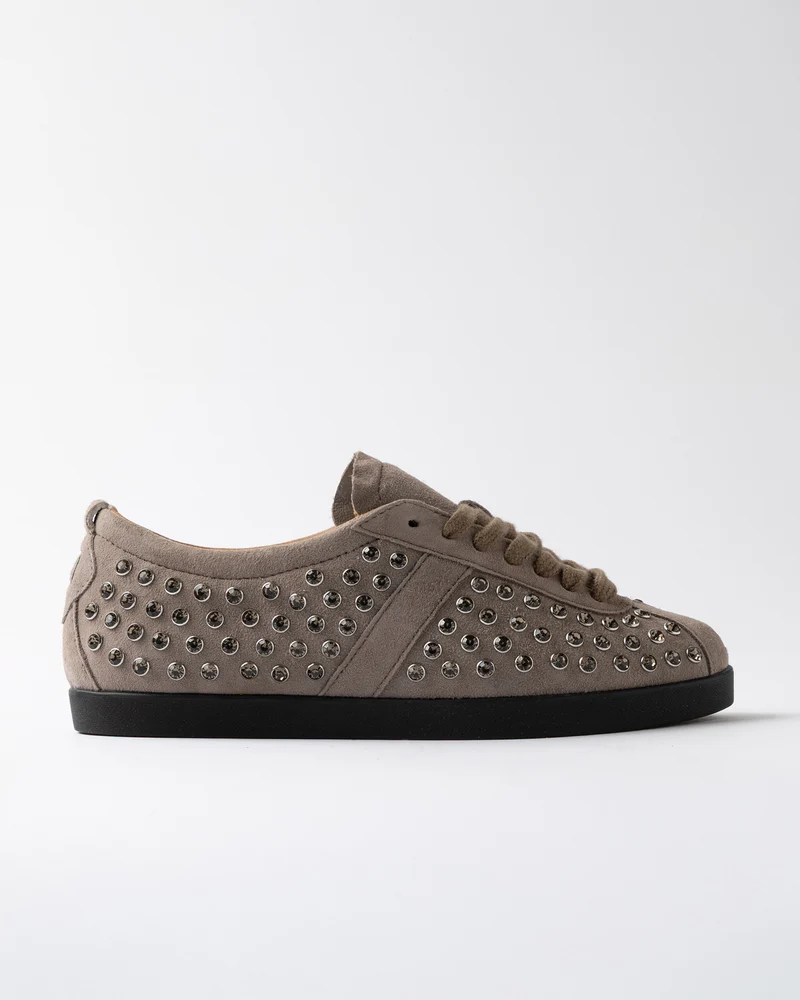 Baskets basses cloutées de strass Prima