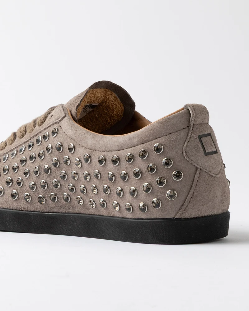 Baskets basses cloutées de strass Prima