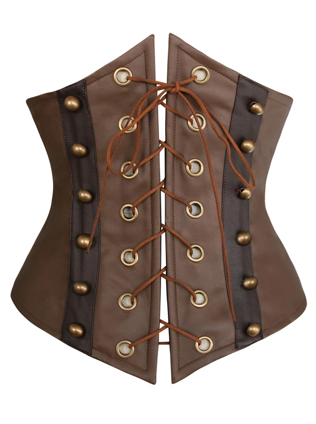 Steampunk Retro Kunstleder viktorianischen Unterbrust Korsett