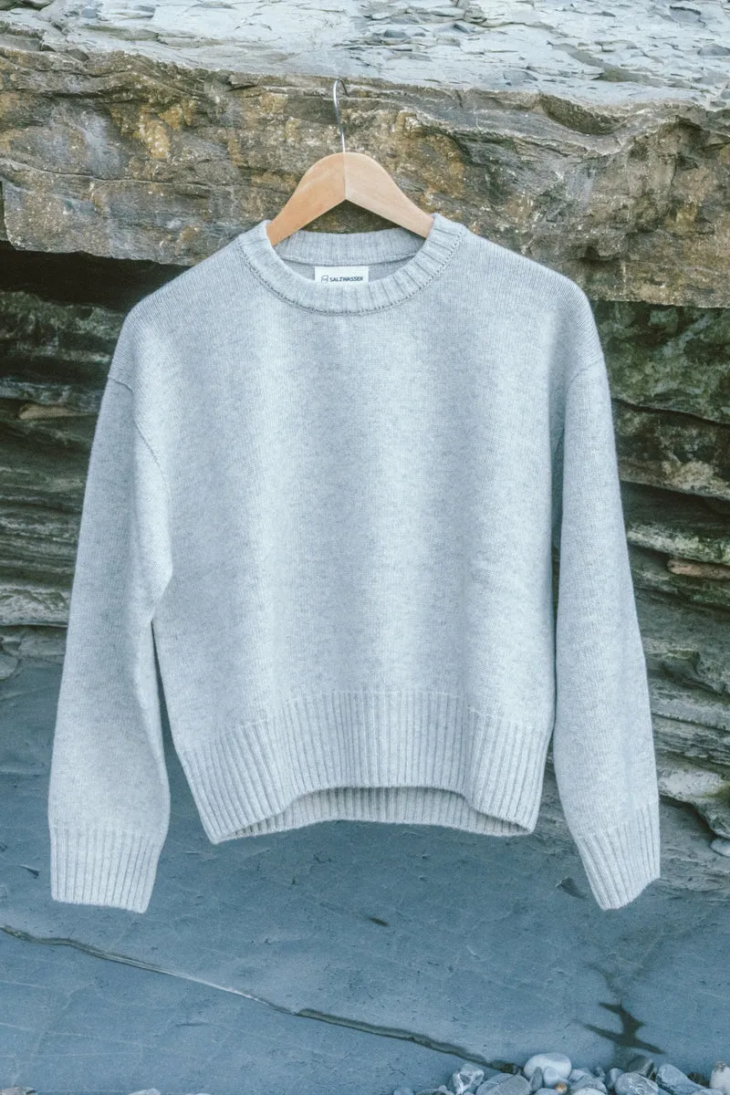 Wollpullover Vale Grau-meliert
