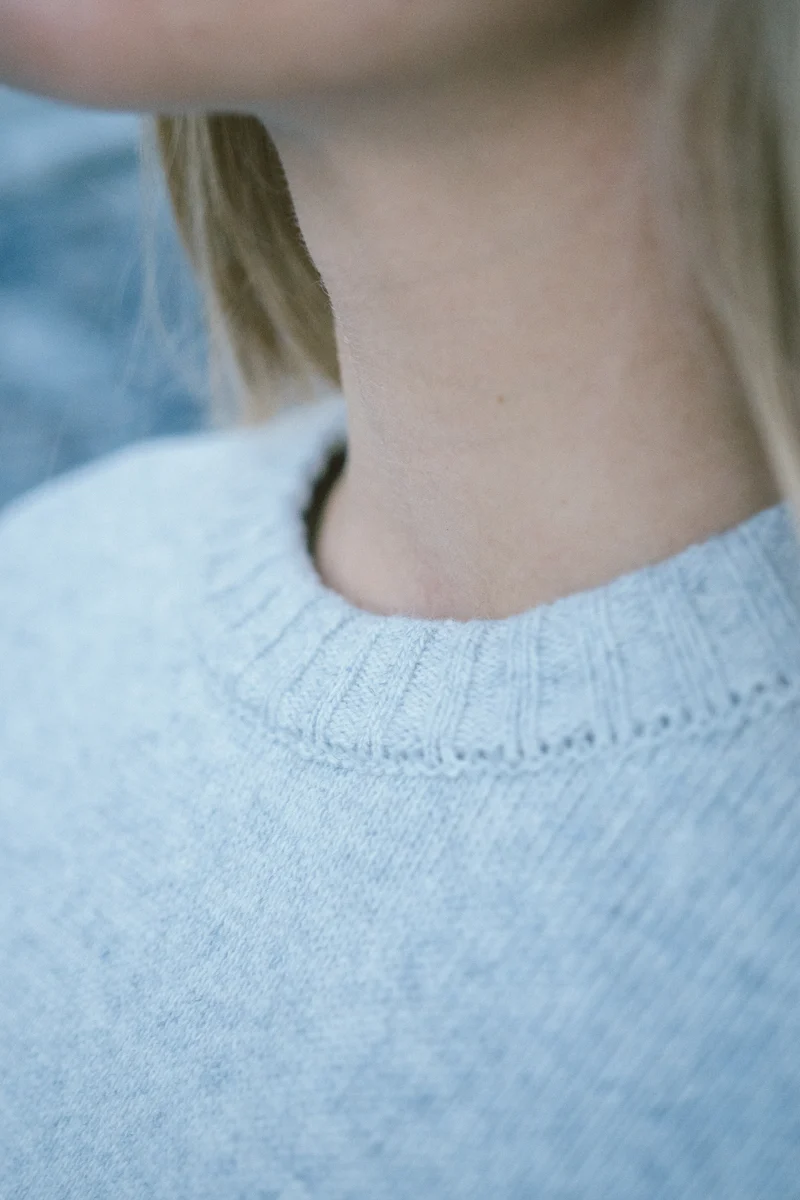 Wollpullover Vale Grau-meliert