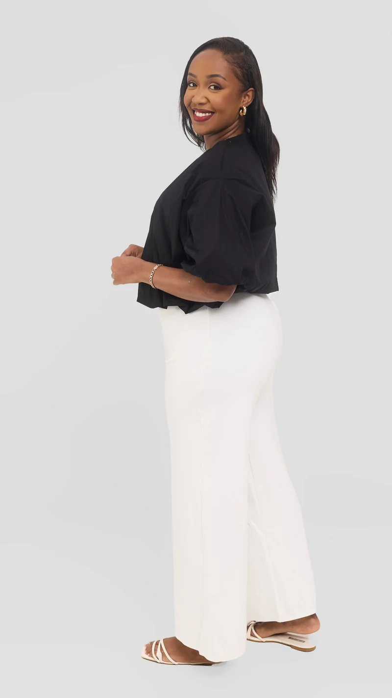 Safari by Vivo Wide Sleeve Top in Cotton - Black