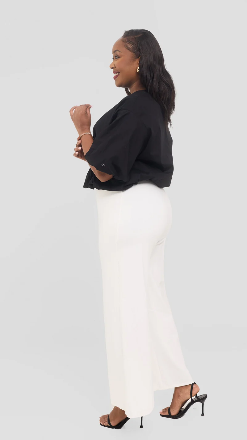Safari by Vivo Wide Sleeve Top in Cotton - Black