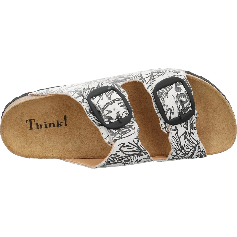 - Think! Damen Moe Nachhaltige Hausschuh Pantolette- 21717049