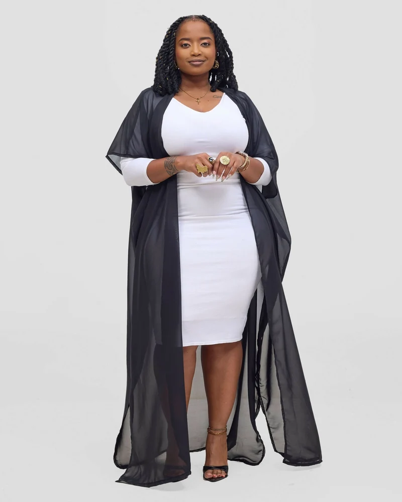Poised Kimono - Black