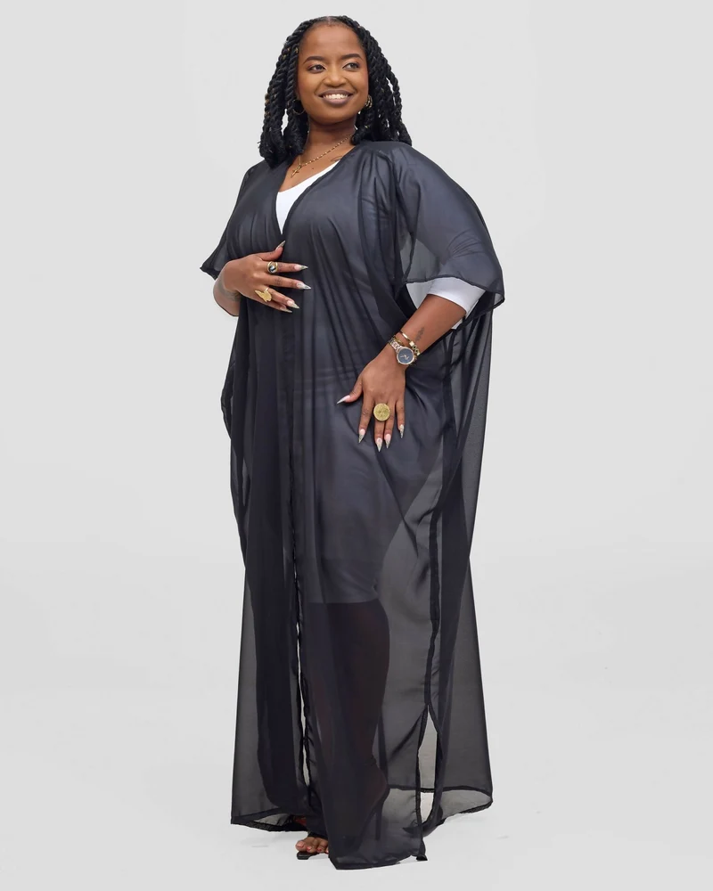 Poised Kimono - Black