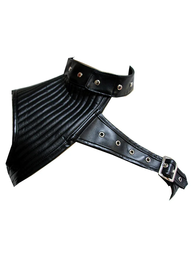 Steampunk Kostüm Zubehör PU Leder Eine Schulter Rüstung Pauldron