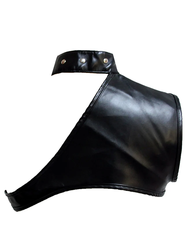 Steampunk Kostüm Zubehör PU Leder Eine Schulter Rüstung Pauldron
