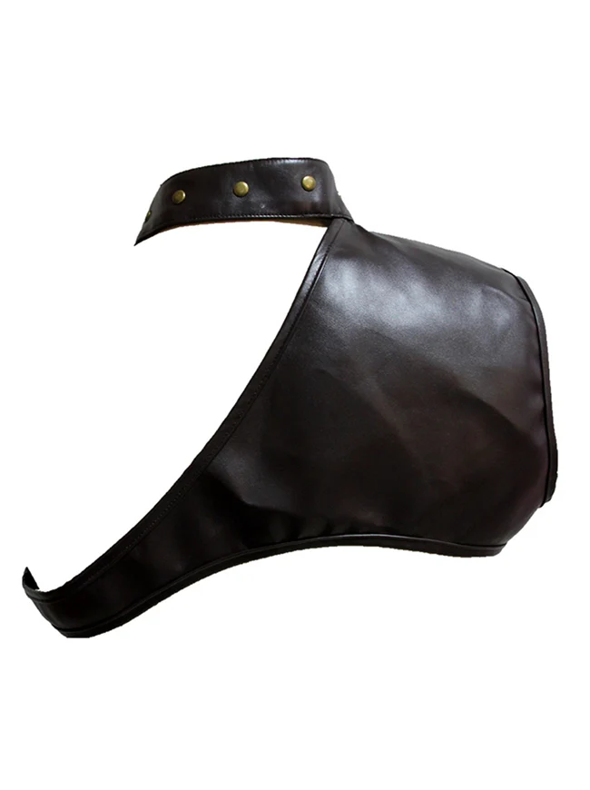 Steampunk Kostüm Zubehör PU Leder Eine Schulter Rüstung Pauldron