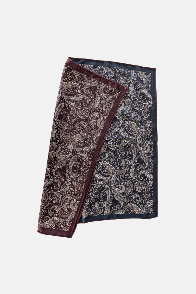 Foulard à motif Paisley réversible