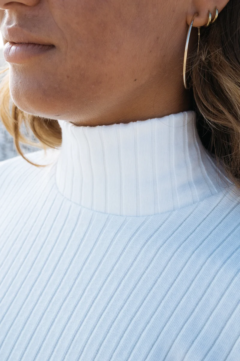 Rib Longsleeve Sofo Off-White