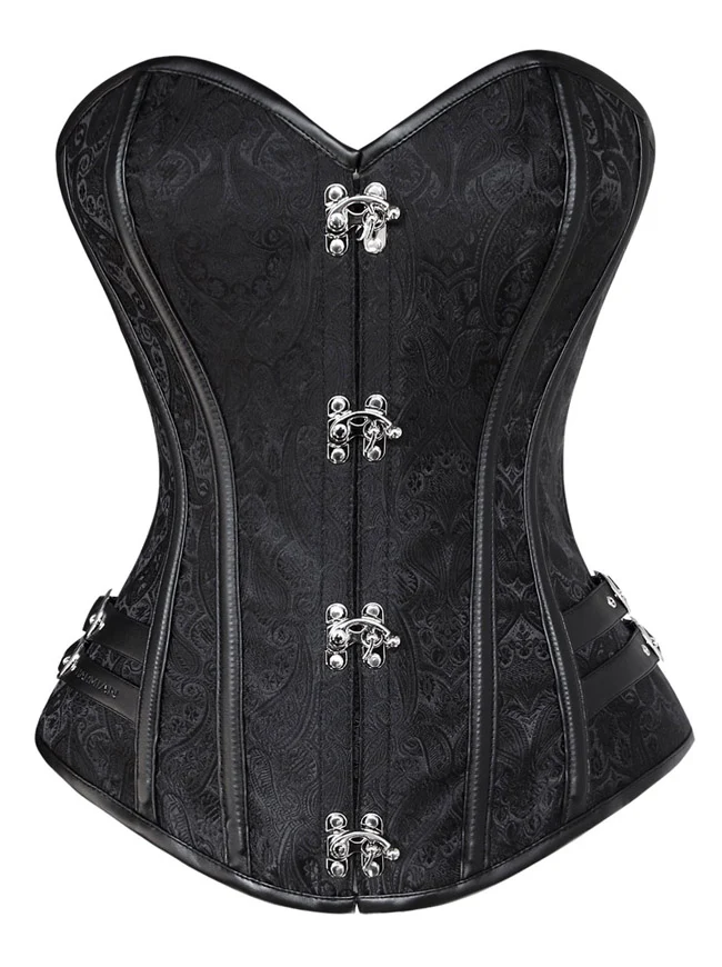 Spiral Steel Boned Steampunk Goth Halloween Burlesque Korsett