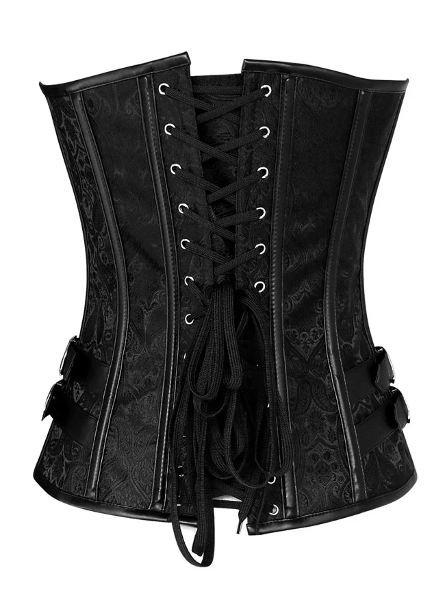 Spiral Steel Boned Steampunk Goth Halloween Burlesque Korsett