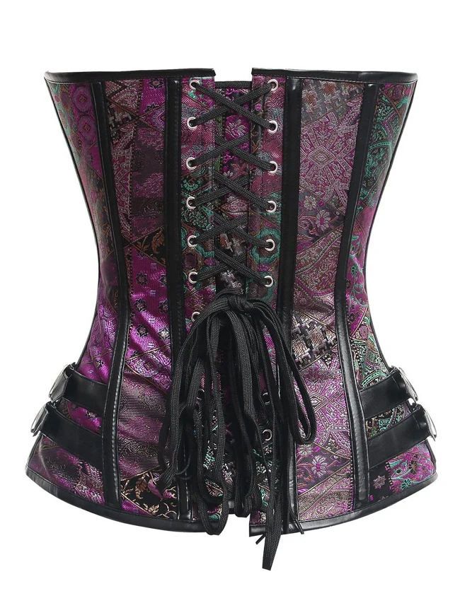 Spiral Steel Boned Steampunk Goth Halloween Burlesque Korsett