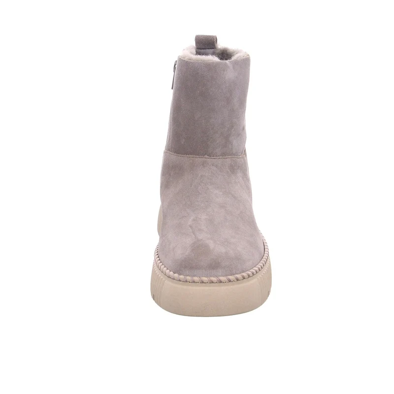 Damen Stiefelette mit Plateausohle in Taupe