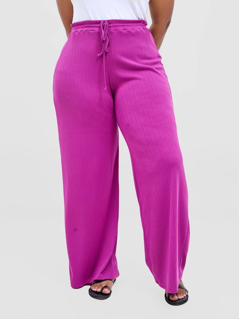 Vivo Rema Drawstring Pants - Magenta
