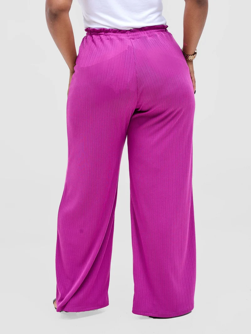 Vivo Rema Drawstring Pants - Magenta