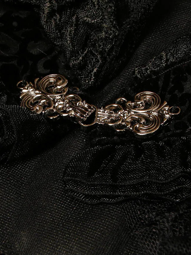 Gothic Steampunk Bolero Vintage Federjacke Schulterzucken