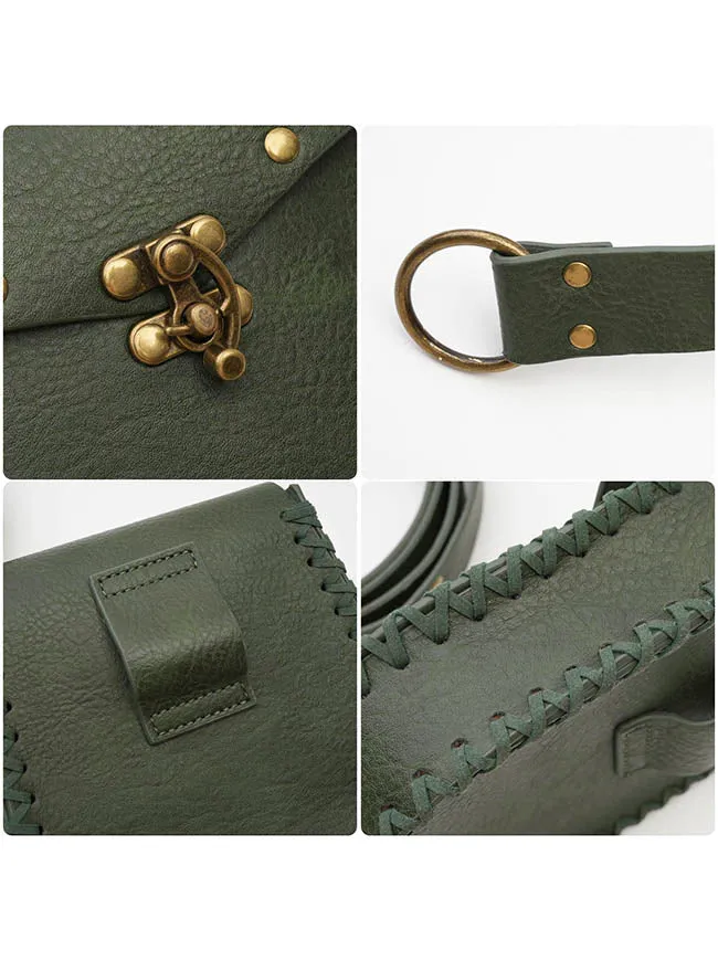 Charmian Unisex Renaissance Mittelalter Funktionsledergürtel mit Hüfttasche