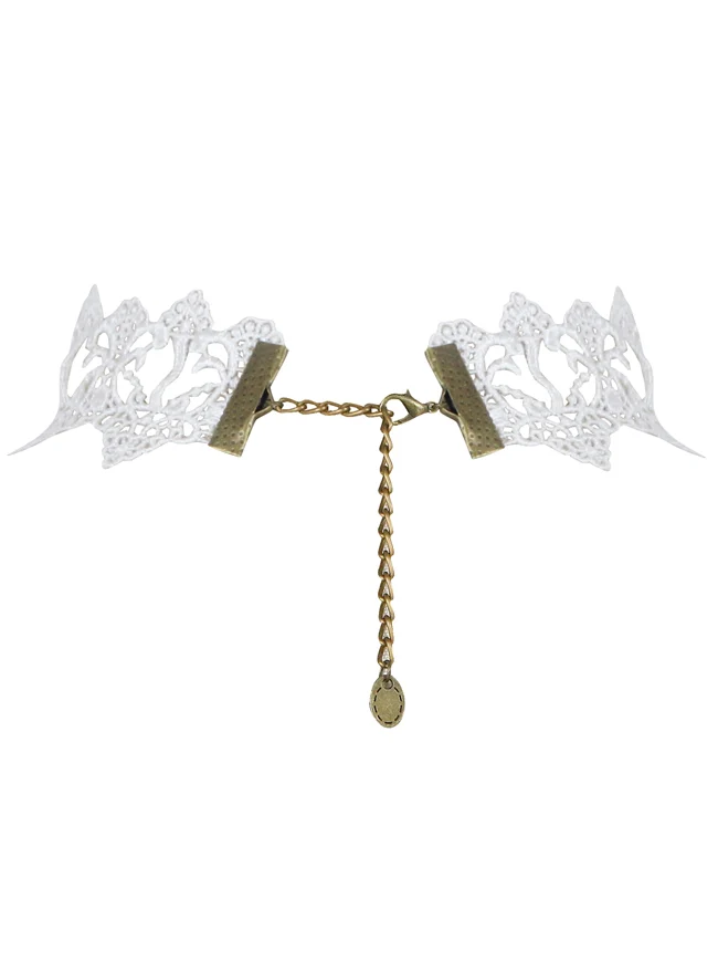 Steampunk Zubehör Kostüm Cosplay Spitze Choker Perlen Kette dekorative Halskette