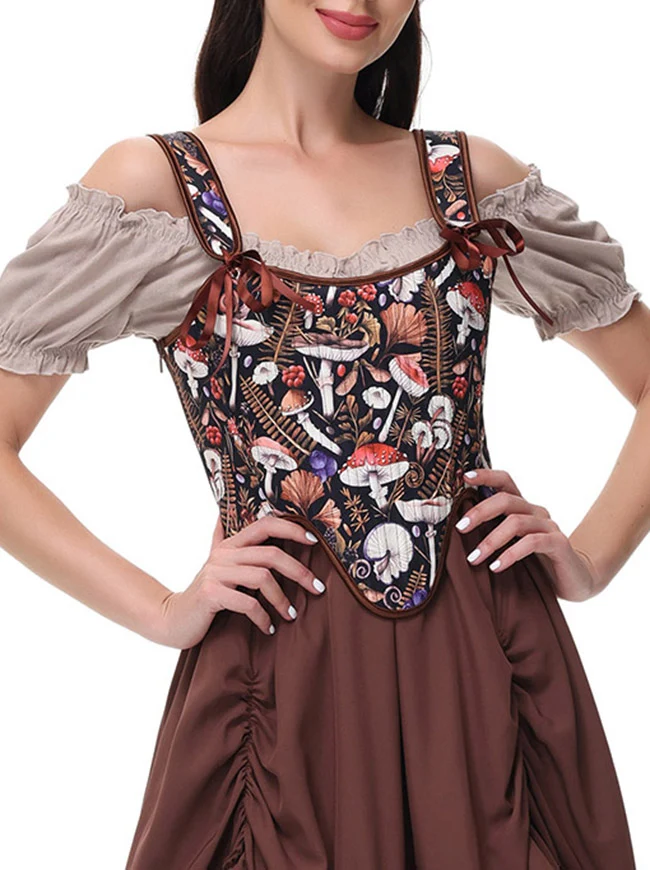 Vintage Renaissance Schnür-Camisole-Korsett-Weste-Bustier-Top