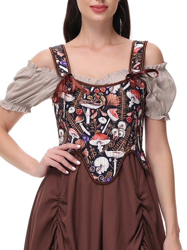Vintage Renaissance Schnür-Camisole-Korsett-Weste-Bustier-Top