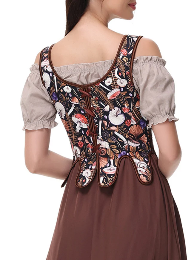 Vintage Renaissance Schnür-Camisole-Korsett-Weste-Bustier-Top