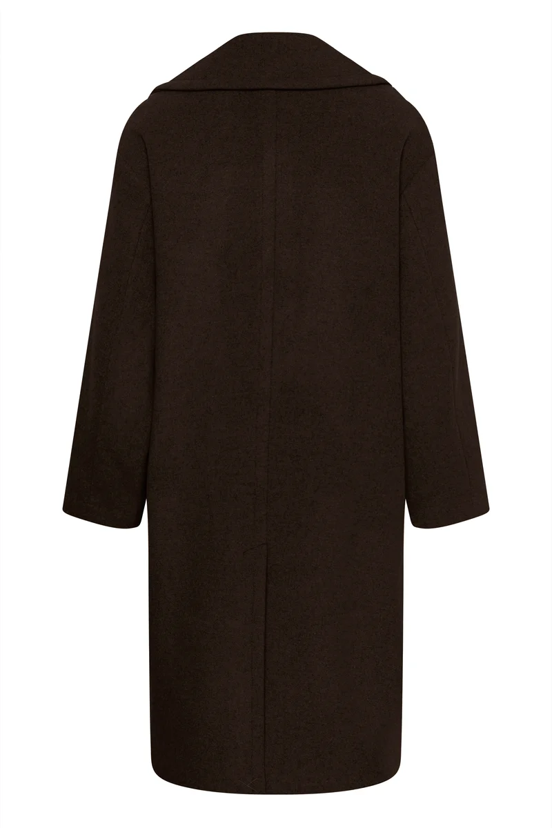 Manteau long croisé à larges revers Zorah