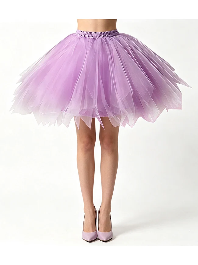 Vintage, wunderschöner, mehrlagiger Ballett-Tutu-Rock aus Mesh für Halloween
