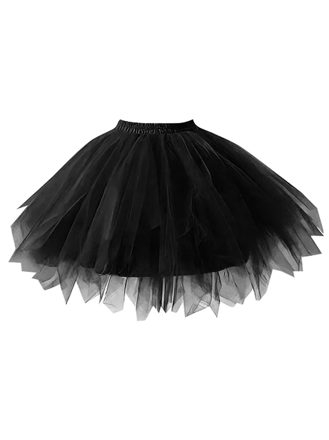 Vintage, wunderschöner, mehrlagiger Ballett-Tutu-Rock aus Mesh für Halloween
