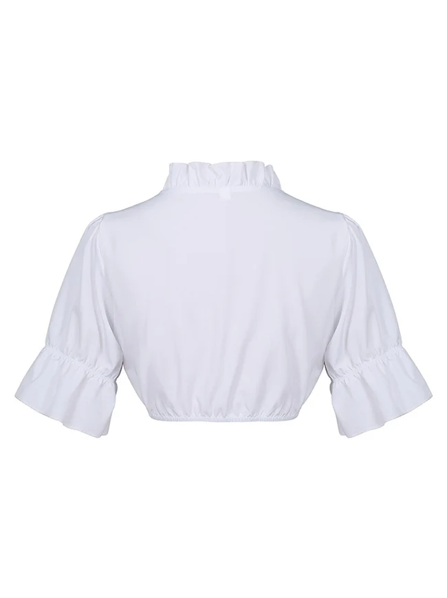 Dirndlblusen-Crop-Tops für bayerische Oktoberfest-Kostüme