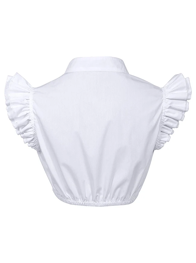 Dirndlblusen-Crop-Tops für bayerische Oktoberfest-Kostüme