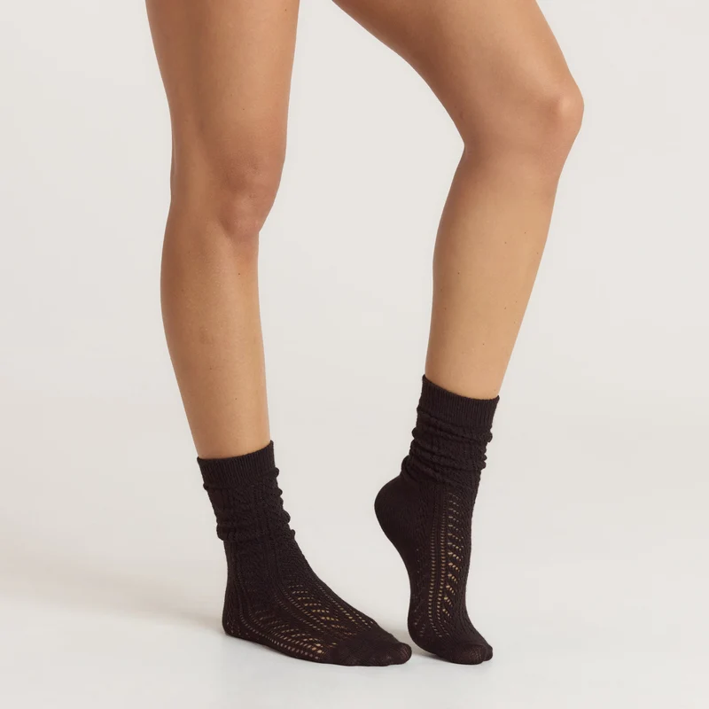 Pointelle Socken (3er-Pack) - Bunt