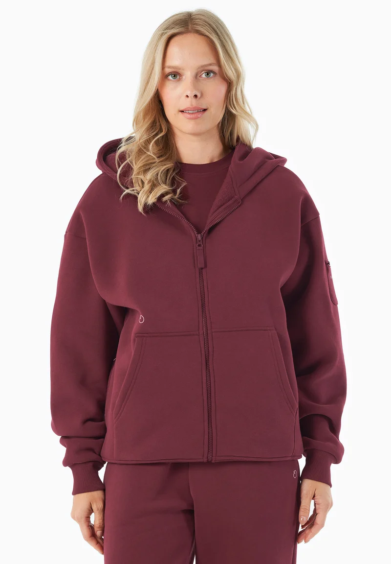 JENNA | Essentials Travel Unisex Full Zip-Hoodie aus Bio-Baumwolle und recyceltem Polyester
