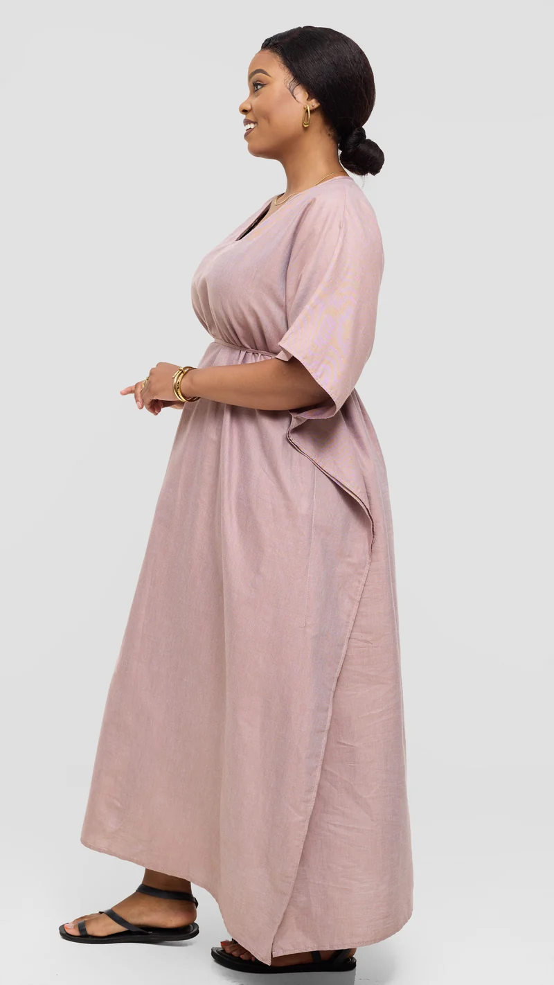 Safari by Vivo Wide Kaftan in Cotton - Taupe