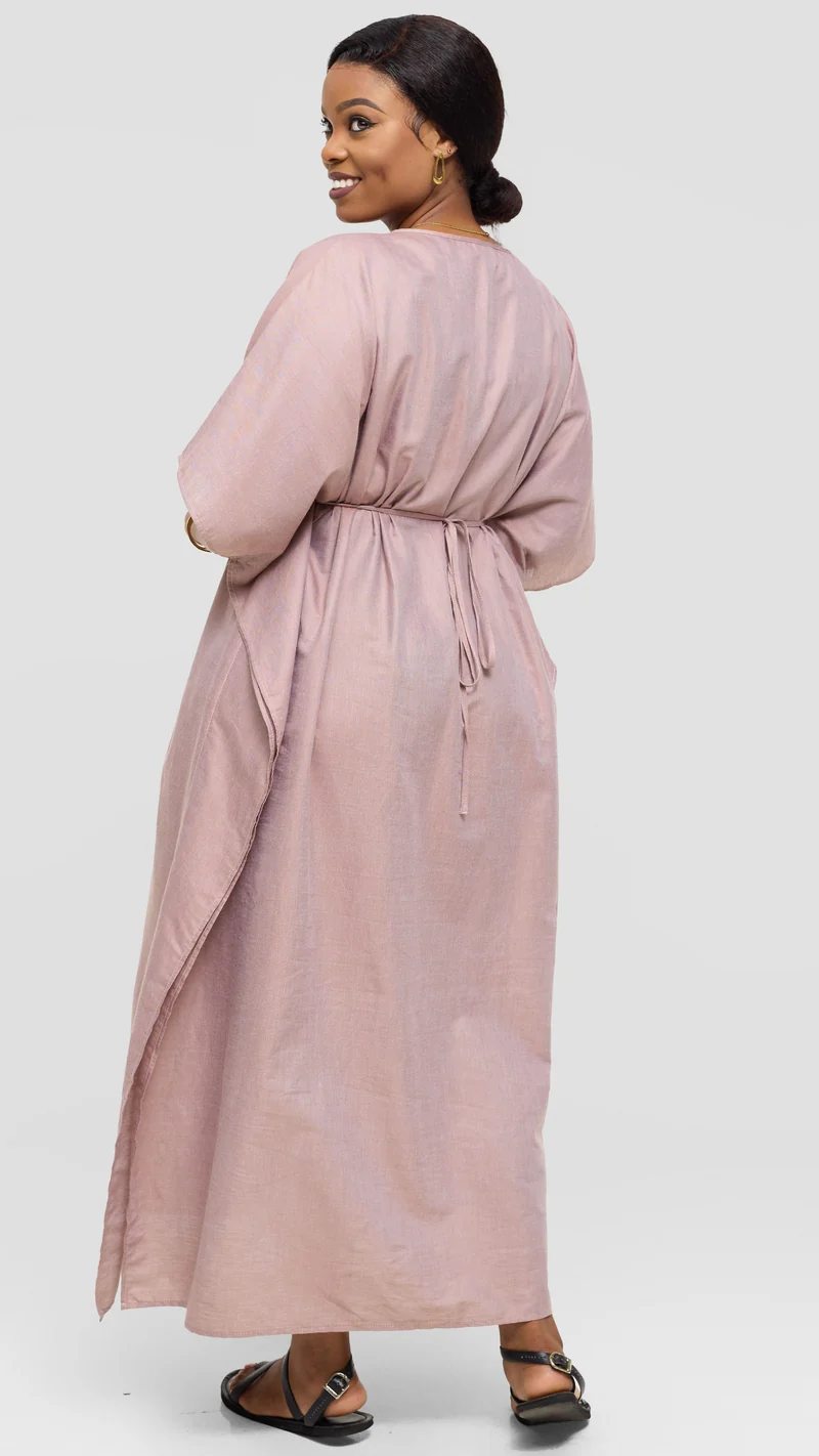 Safari by Vivo Wide Kaftan in Cotton - Taupe