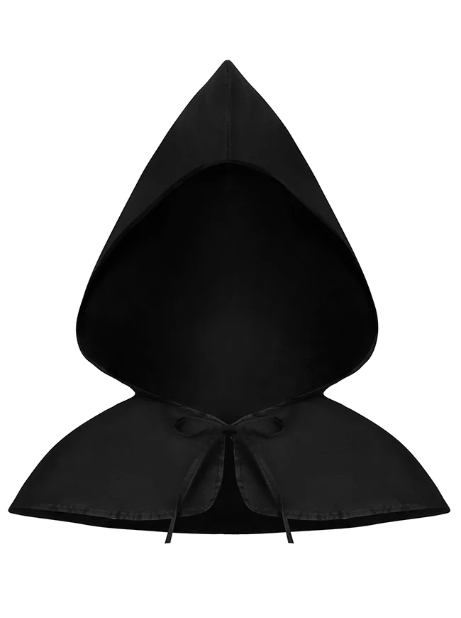 Charmian Unisex Gothic Mittelalter Kurzer Wicca Kapuzenumhang Kostüm Cosplay Zubehör