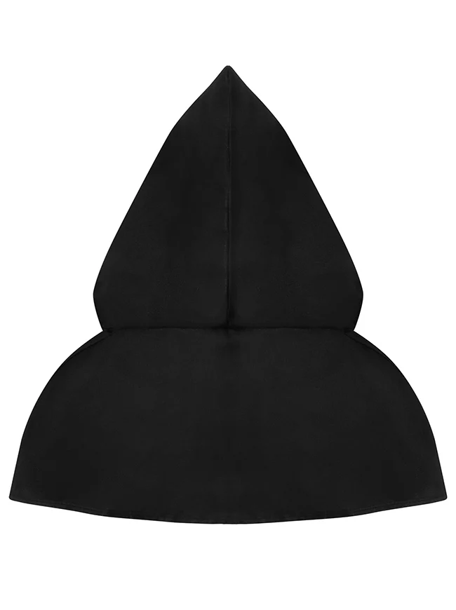 Charmian Unisex Gothic Mittelalter Kurzer Wicca Kapuzenumhang Kostüm Cosplay Zubehör