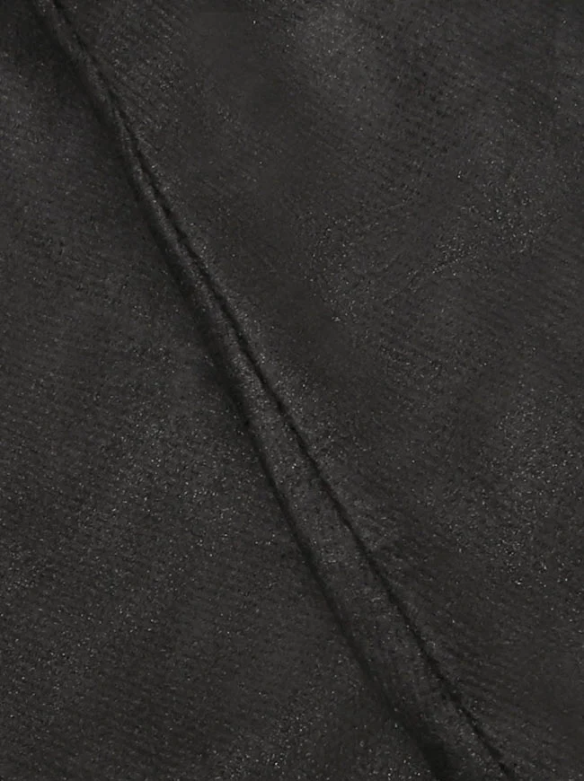 Mittelalterliche Gothic Rivet Kurze Cosplay Kapuze mit Reißverschluss Schwarz