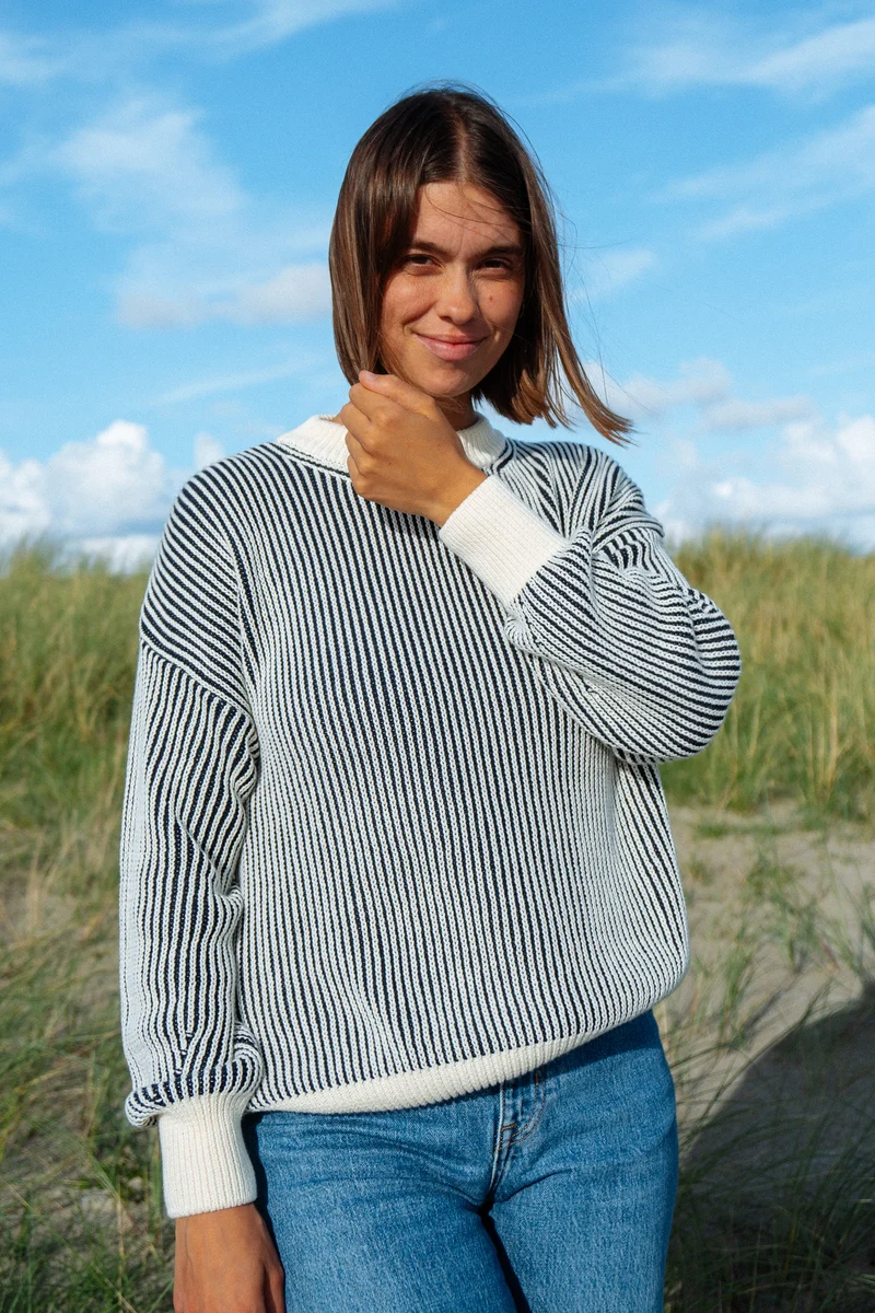 Strickpullover Hella Navy Striped