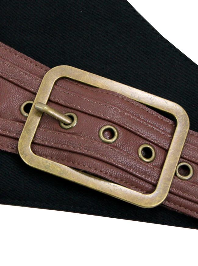 Steampunk Gothic Heavy Strong Steel ohne Knochen Korsett mit Reißverschluss