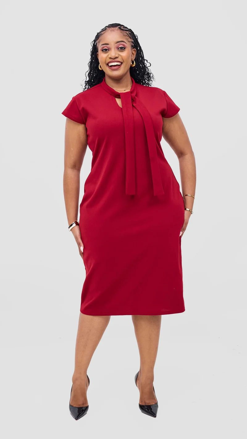 Lizola Kimber Bodycon Dress - Red