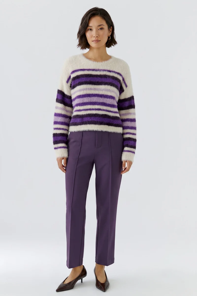 Pantalon écourté à taille élastique