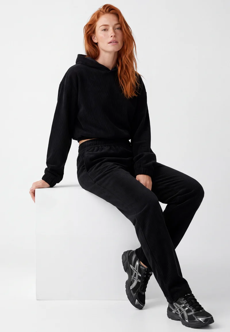 Cord-Sweathose aus Bio-Baumwolle