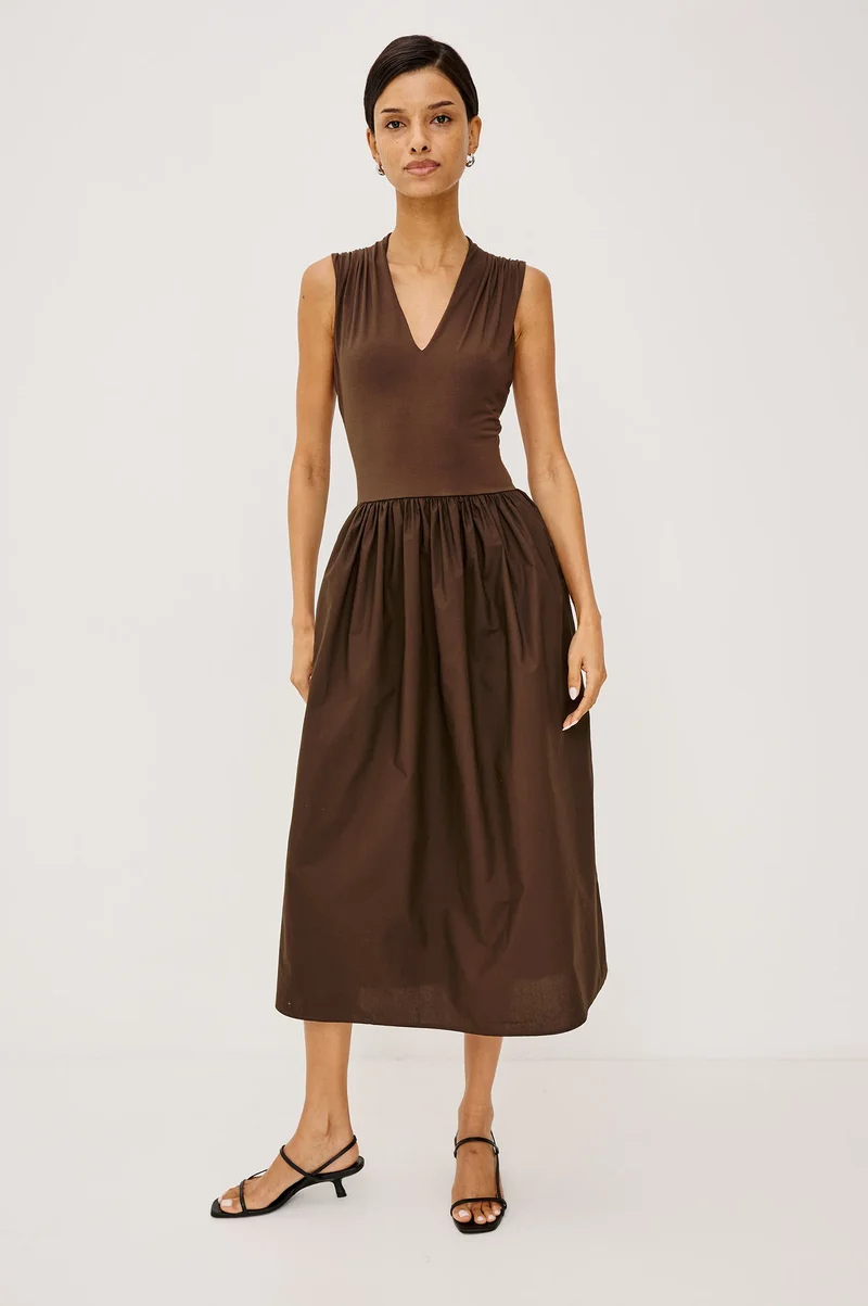 Robe midi à jupe ample Winnie