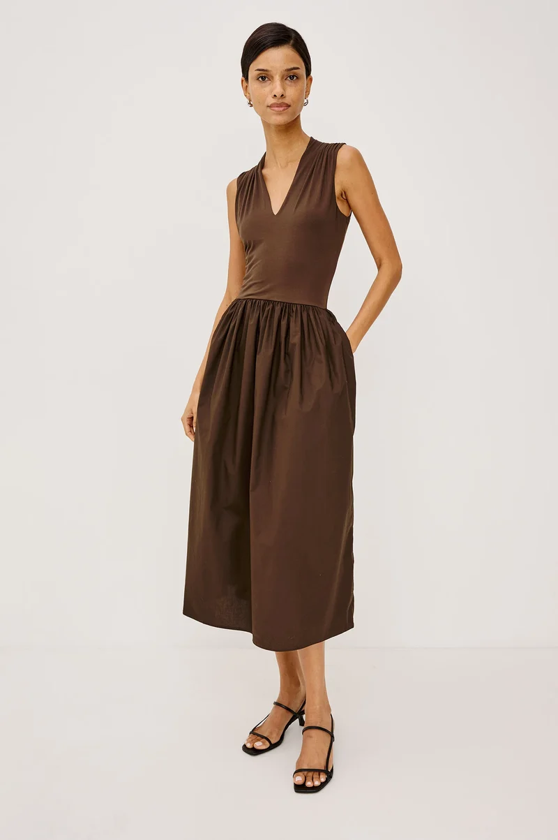 Robe midi à jupe ample Winnie