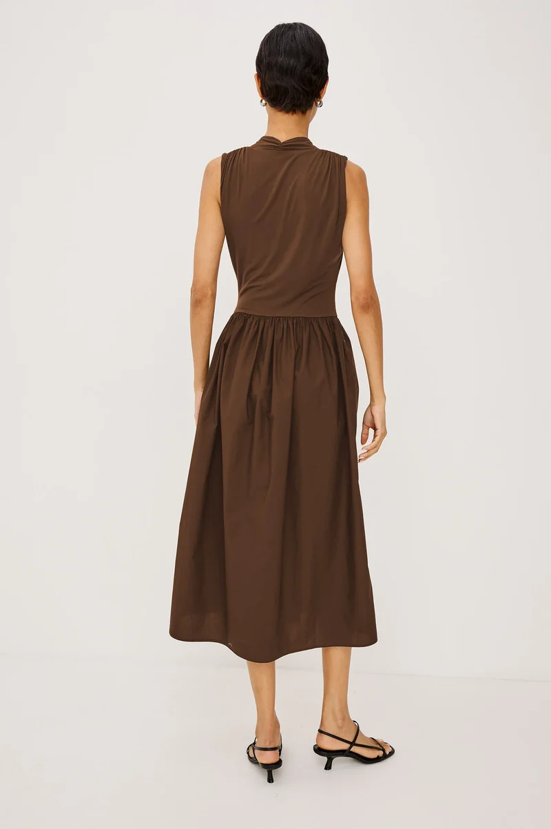 Robe midi à jupe ample Winnie