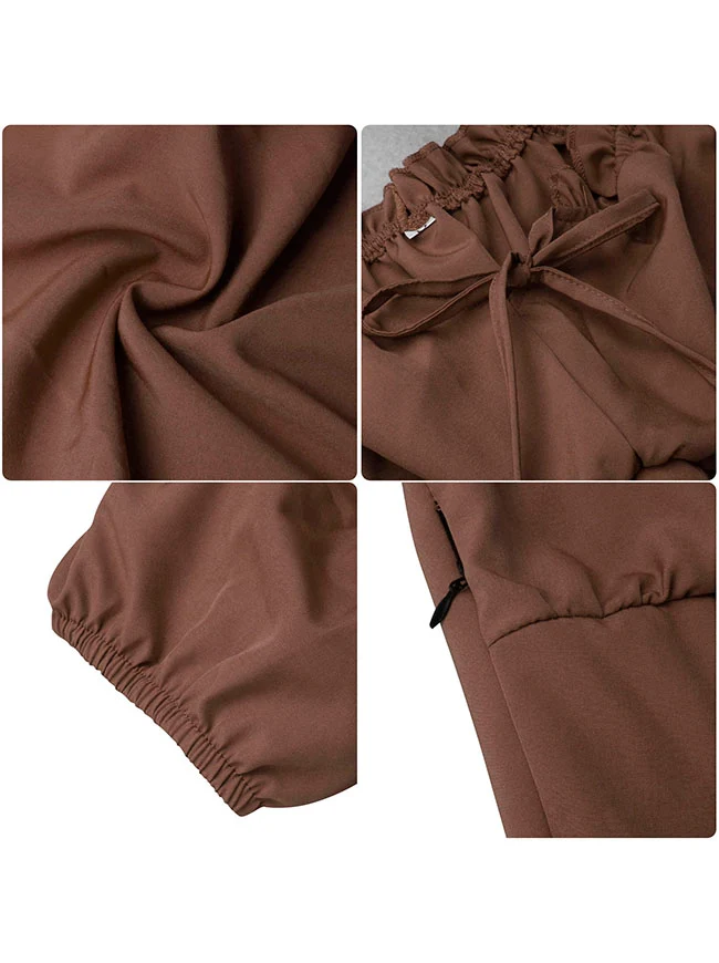 Renaissance-Kostümkleid im Midi-Stil mit schulterfreiem Rüschen- und Kordelzug