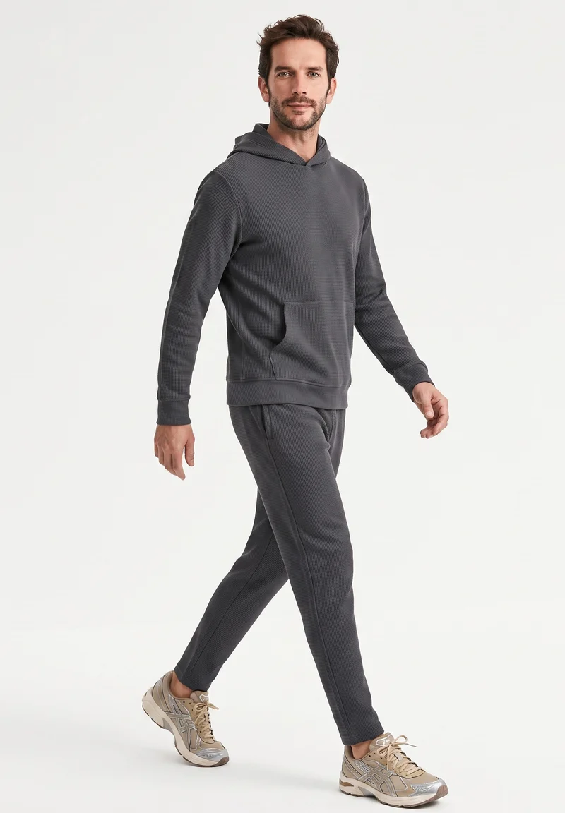 HECTORR | Waffel Hoodie aus Bio-Baumwolle & recyceltem Polyester